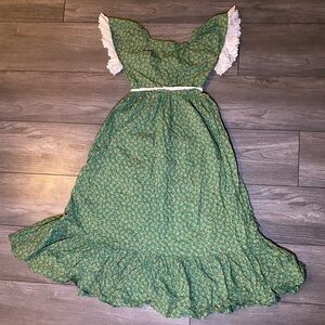 VGUC 1970s True Vintage Hand Sewn Empire Waist Maxi Dress Cottagecore Prairie